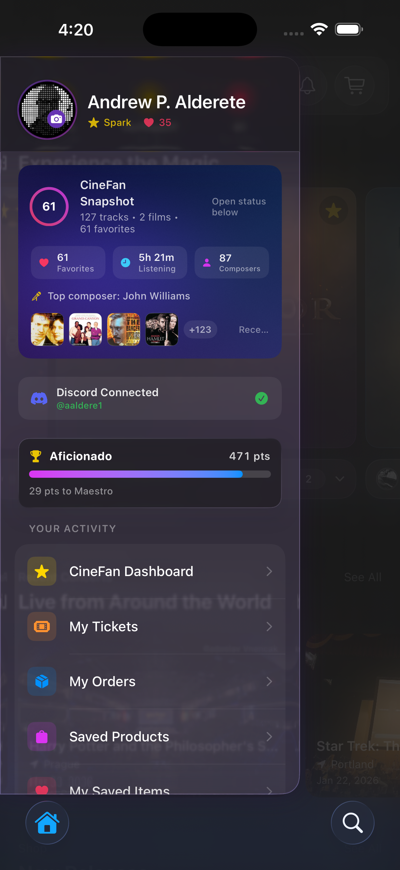 CineFan profile